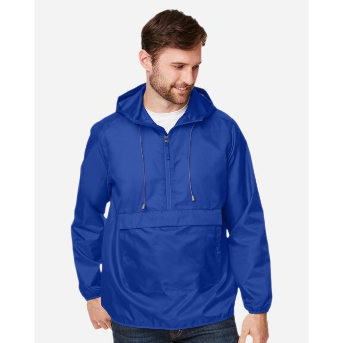 Embroidered TT77 Team 365 Unisex Zone Protect Packable Anorak Jacket