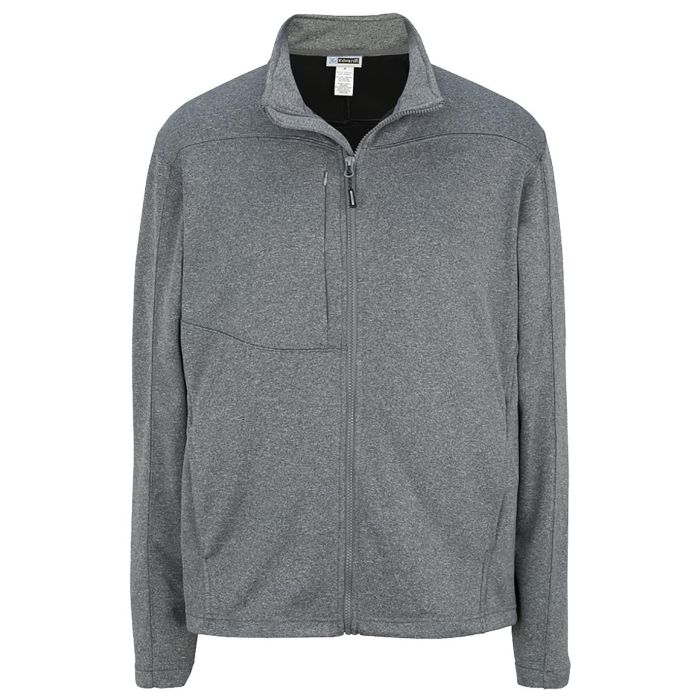 GREY HEATHER WITH BLACK FLEECE