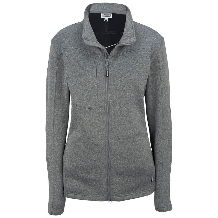 GREY HEATHER WITH BLACK FLEECE