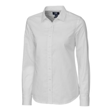 Embroidered LCW00003 Cutter & Buck L/S Stretch Oxford