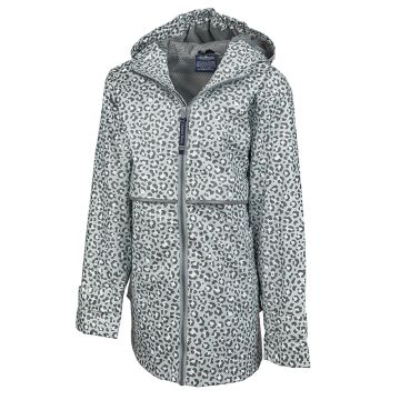 Grey Snow Leopard Print