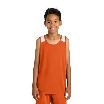 Deep Orange/ White